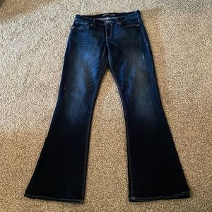 Express Slim Flare Mid Rise